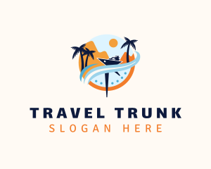 Yacht Travel Compass logo design