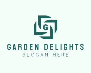 Flower Frame Garden Florist logo design