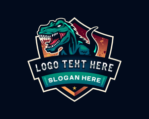 Dinosaur Tyrannosaurus Gaming logo