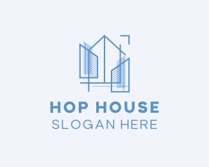 Architecture House Plan logo design