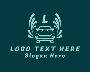 Clean Car Wash Vehicle logo