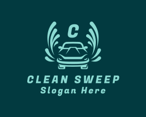 Clean Car Wash Vehicle logo design