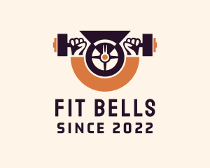 Dumbbell Fitness Gym logo design