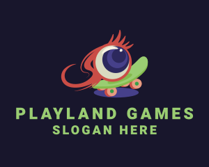 Eyeball Skateboarding  Game logo