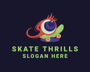 Eyeball Skateboarding  Game logo