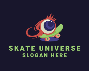 Eyeball Skateboarding  Game logo design