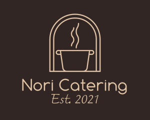 Cooking Pot Line Art logo design