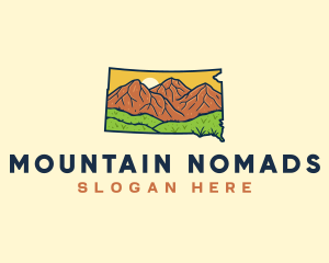 South Dakota Mountain logo design