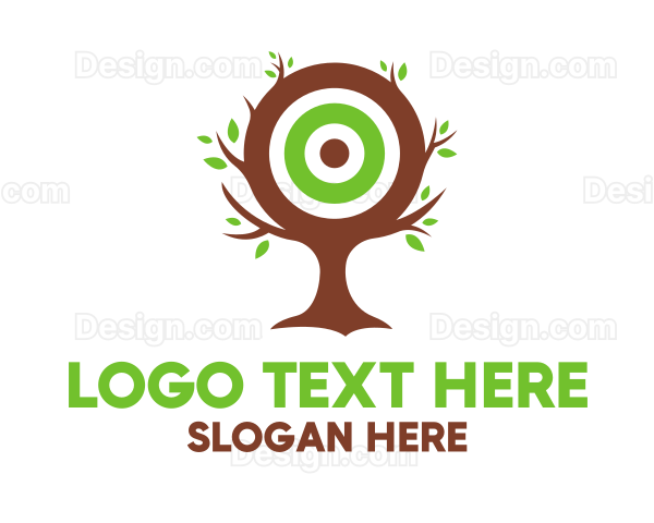 Leaf Tree Target Logo