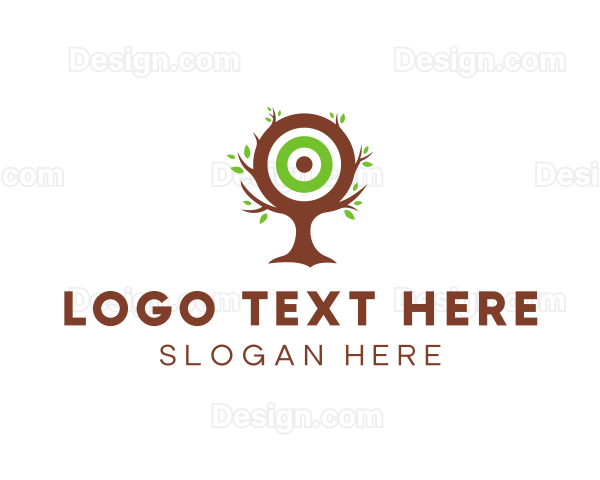 Leaf Tree Target Logo