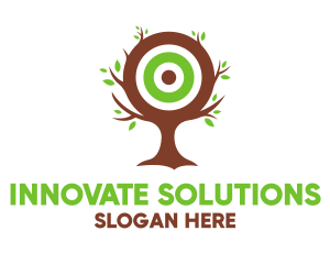 Leaf Tree Target logo