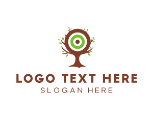 Leaf Tree Target logo