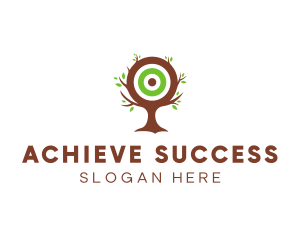 Leaf Tree Target logo design