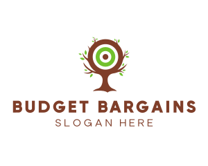 Leaf Tree Target logo design