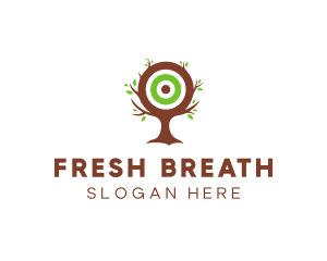 Leaf Tree Target logo design