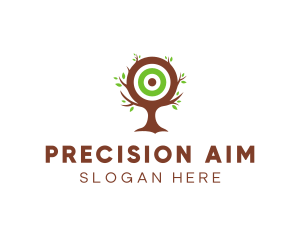 Leaf Tree Target logo design