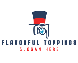 Camera Studio Top Hat logo design