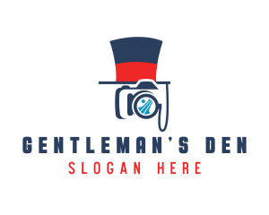 Camera Studio Top Hat logo design