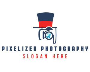 Camera Studio Top Hat logo design