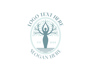 Tree - Woman Eco Tree logo design