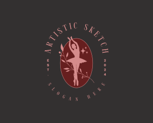 Artistic Ballet Dancer logo design