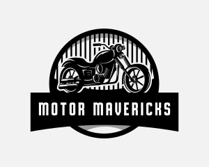 Motorcycle Biker Motorbike logo design