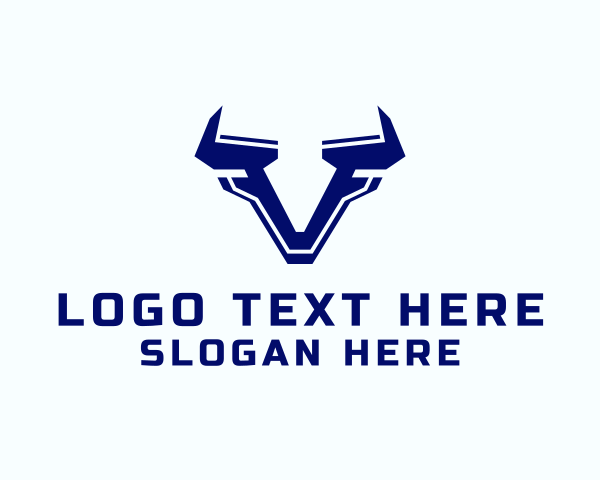 Bull Rider logo example 4