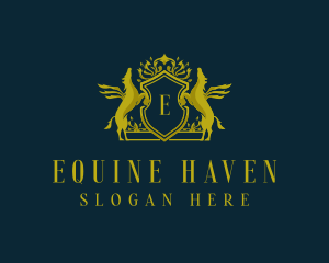 Pegasus Royalty Equestrian logo design