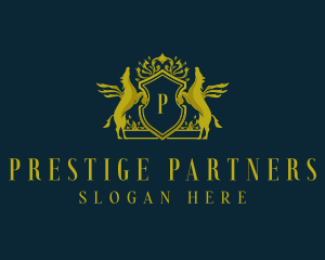 Pegasus Royalty Equestrian logo design
