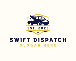 Tow Truck Logistics logo design