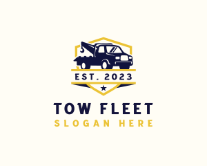 Tow Truck Logistics logo design