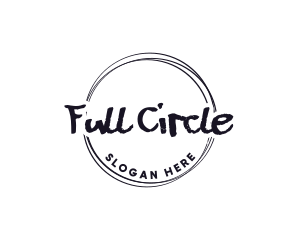 Funky Graffiti Circle  logo design