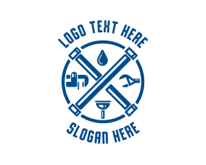 Droplet Pipe Wrench Plunger logo