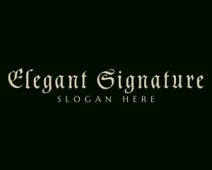 Gothic Luxe Signature logo design