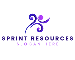 Human Running Athlete logo