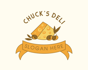 Cheese Olive Deli logo design