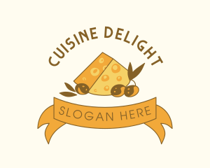 Cheese Olive Deli logo design