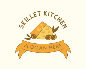 Cheese Olive Deli logo design