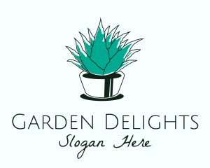 Green Aloe Vera logo design