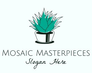 Green Aloe Vera logo design