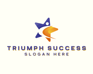 Human Leadership Star logo design