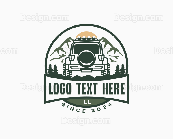 Mountain SUV Vehicle Logo