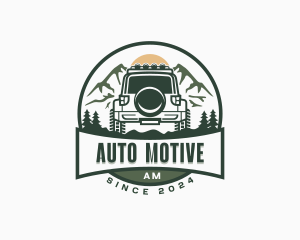 Mountain SUV Vehicle logo design