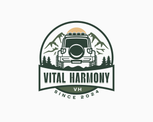 Mountain SUV Vehicle logo design