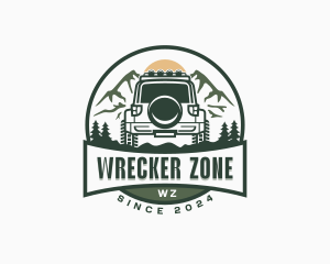 Mountain SUV Vehicle logo design