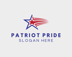 Patriot Star Flag logo design