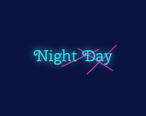 Neon Laser Night Club logo design