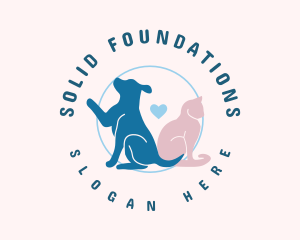 Cute Animal Friendship Logo