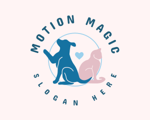 Cute Animal Friendship logo design