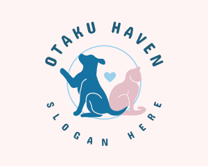 Cute Animal Friendship logo design